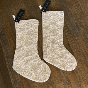 Rachel Zoe beaded Christmas stockings